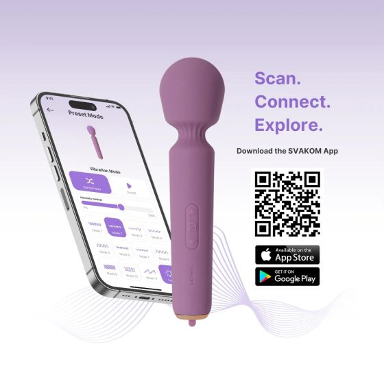 Svakom Mini Emma Neo, interaktív okos masszírozó (lila) (APP-os)