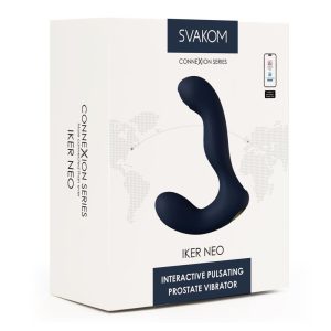 Svakom Iker Neo, interaktív okos prosztata vibrátor/pulzátor (kék) (APP-os)