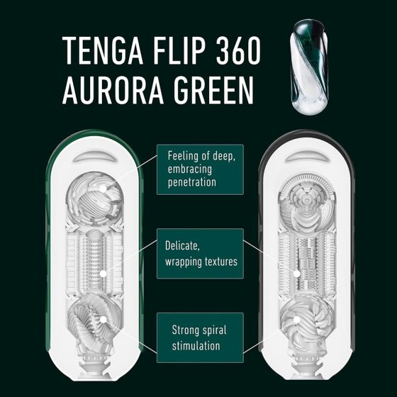 Tenga Flip 360 maszturbátor (zöld)