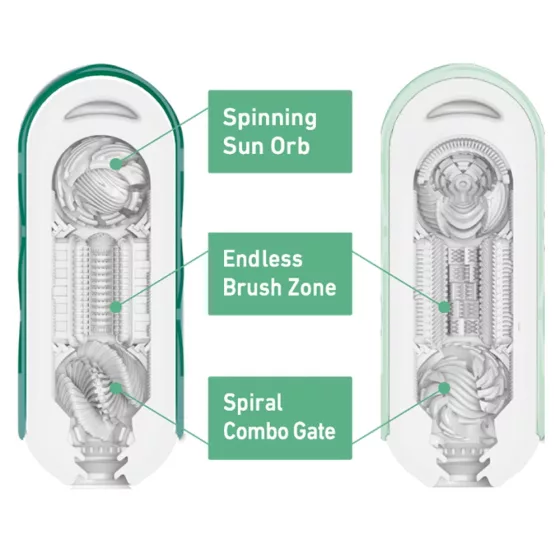 Tenga – Flip 360 maszturbátor, puha, limitált kiadás (zöld)