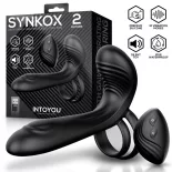   IntoYou - Synkox párvibrátor, vibrációs pénisz és heregyűrűvel, távirányítóval
