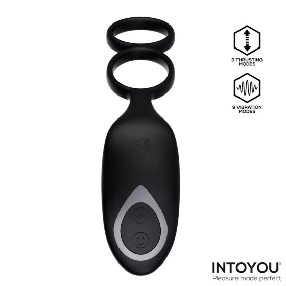IntoYou - Womp lökő prosztatavibrátor, here és péniszgyűrűvel, távirányítóval