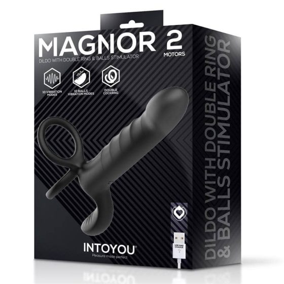 Intoyou Magnor – Vibrátor péniszgyűrűs rögzítéssel, herestimulációval