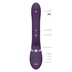   Vive Rini hárommotoros, klitoriszágas vibrátor/pulzátor, anál ággal