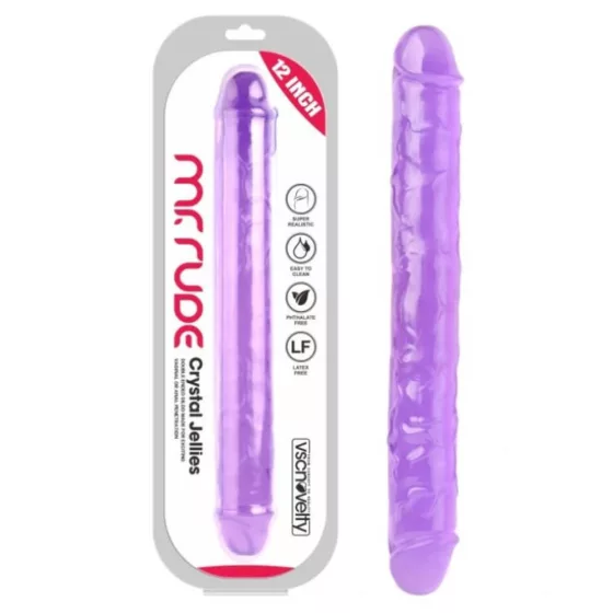Mr. Rude – kétvégű zselés dildó (30 cm)