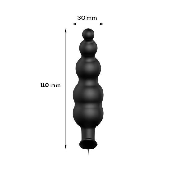 LateToBed Finn Plus análvibrátor, vezetékes távirányítóval